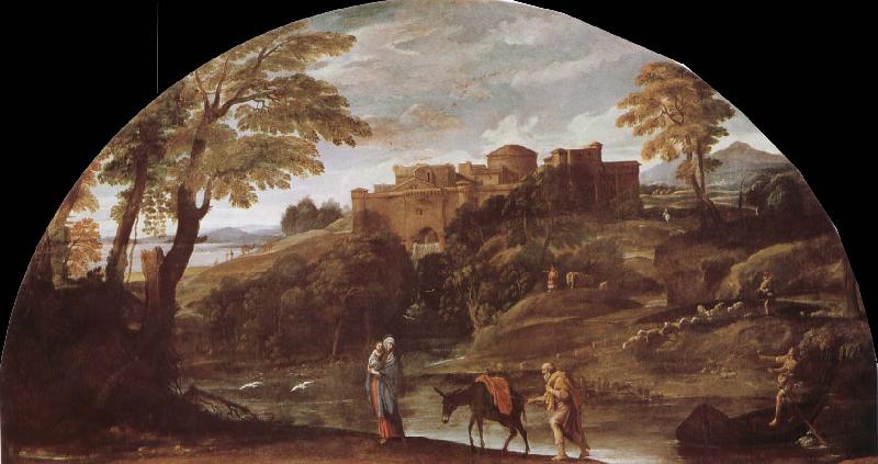 Annibale Carracci Escape to Egypt oil painting image